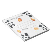 Waterverf nuggets verjaardagstijd capsule bericht notitieblok (Schuin)