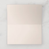 Waterverf nummer van de waslijst voor bruiloften plaatskaartje (Binnenkant ongevouwen)