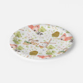 Waterverf Nursery Boerderij Land Animals Papieren Bordje (Gekanteld)