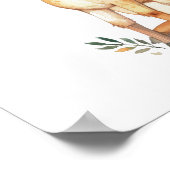 Waterverf Nursery-prent van babyhert - Digitaal of Poster (Hoek)