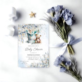 Waterverf Nursery Teddy Bear Baby shower Kaart