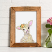 Waterverf Nursery Woodland Boerderij Baby Floral Poster