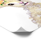 Waterverf Nursery Woodland Boerderij Baby Floral Poster (Hoek)