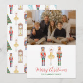 Waterverf Nutcracker Ballet Kerstmis Feestdagenkaart (Voorkant / Achterkant)