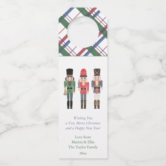 Waterverf Nutcracker Client Appreciation Cadebot Flessenhanger (Voorkant)