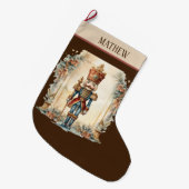 Waterverf nutcracker Voeg naam toe Grote Kerstsok (Voorkant (Hangend))