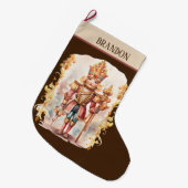 Waterverf nutcracker Voeg naam toe Grote Kerstsok (Voorkant (Hangend))