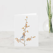 Waterverf Nuthatch Vogelnoot Kaart (Voorkant)