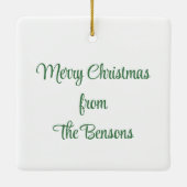 Waterverf Nutkraker Ballet Aangepast Keramisch Ornament (Achterkant)