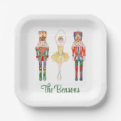 Waterverf Nutkraker Ballet Aangepast Papieren Bordje (Voorkant)