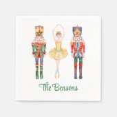 Waterverf Nutkraker Ballet Aangepast Servet (Voorkant)