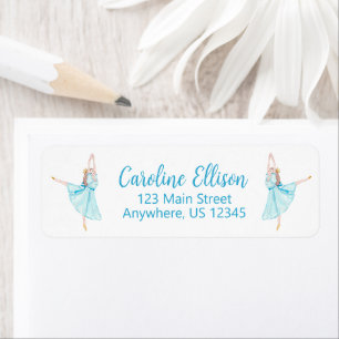 Waterverf Nutkraker Ballet Ballerina Etiket