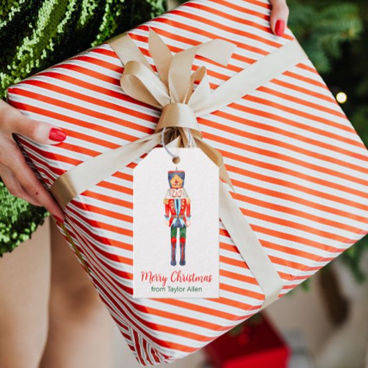 Waterverf Nutkraker Ballet Cadeaulabel