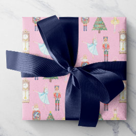 Waterverf Nutkraker Ballet Cadeaupapier