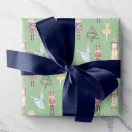 Waterverf Nutkraker Ballet Cadeaupapier