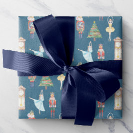Waterverf Nutkraker Ballet Cadeaupapier