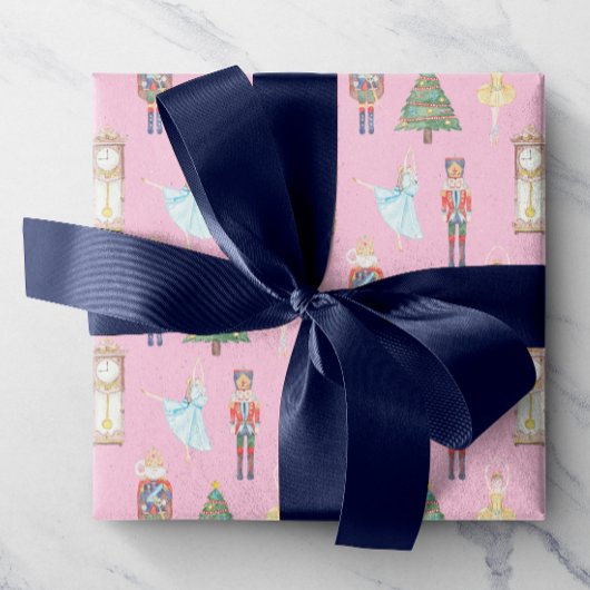 Waterverf Nutkraker Ballet Cadeaupapier