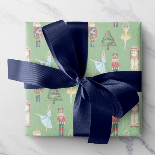 Waterverf Nutkraker Ballet Cadeaupapier