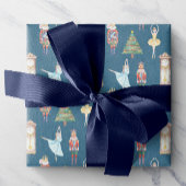 Waterverf Nutkraker Ballet Cadeaupapier