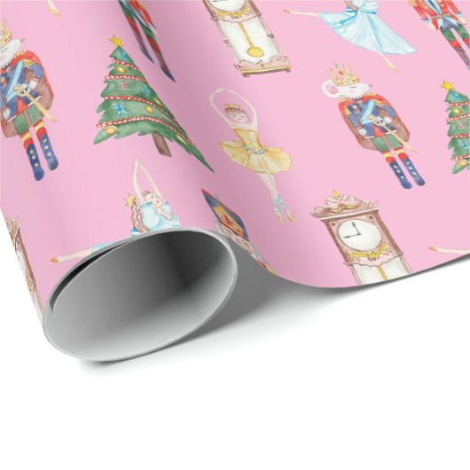 Waterverf Nutkraker Ballet Cadeaupapier (Rol Hoek)