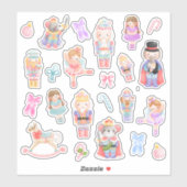 Waterverf Nutkraker Ballet Sticker (Vel)