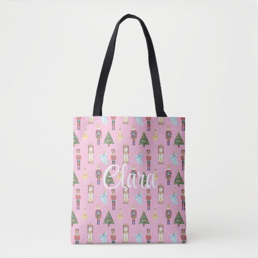Waterverf Nutkraker Ballet Tote Bag (Voorkant)