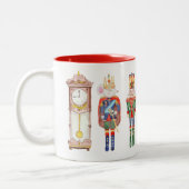 Waterverf Nutkraker Ballet Tweekleurige Koffiemok (Links)