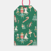 Waterverf Nutkraker Holly Kerstfeestdag Cadeaulabel (Achterkant)