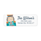 Waterverf Nutkraker Return Address Label (Voorkant)