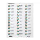 Waterverf Nutkraker Return Address Label (Full Sheet)
