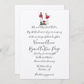 Waterverf Nutkraker Theme Weddenschap Kaart (Voorkant / Achterkant)