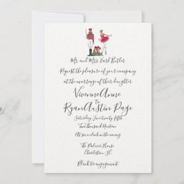 Waterverf Nutkraker Theme Weddenschap Kaart