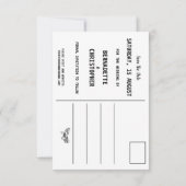 Waterverf Oak Boom Retro Rustic Forest Wedding Save The Date (Achterkant)