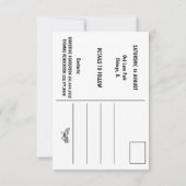 Waterverf oak-boomreüm reünie save the date (Achterkant)