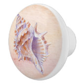 Waterverf oceaan achtergrond schelpen schilderij keramische knop (Rechts)