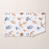 Waterverf oceaan bad handdoek (Handdoek)