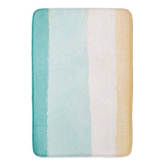 Waterverf oceaan badmat (Voorkant Verticaal)