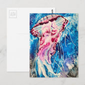 Waterverf oceaan briefkaart (Voorkant / Achterkant)