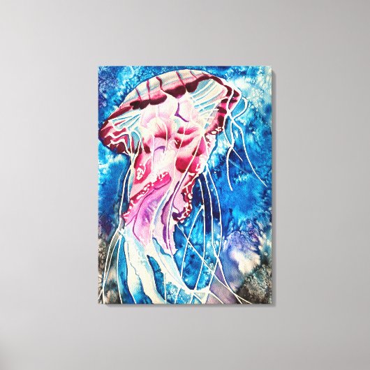 Waterverf oceaan canvas afdruk (Voorkant)