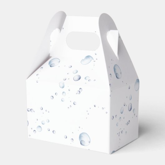 Waterverf oceaan dolfijn baby shower bedankdoosjes (Achterkant)