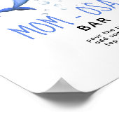 Waterverf oceaan dolfijn - momosa bar poster (Hoek)