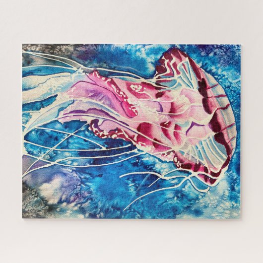 Waterverf oceaan legpuzzel (Horizontaal)