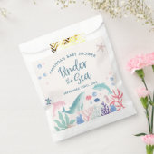 Waterverf Oceaan onder het Zee Baby shower Bedankzakje (Gezegeld)