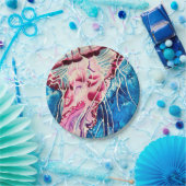 Waterverf oceaan papieren bordje (Feest)