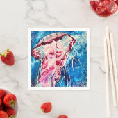 Waterverf oceaan servet (Insitu)