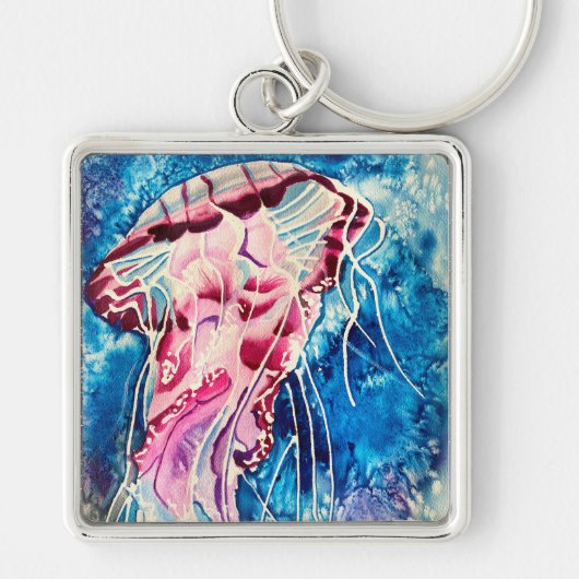 Waterverf oceaan sleutelhanger (Voorkant)