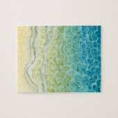 Waterverf Oceaan Strand Legpuzzel (Horizontaal)