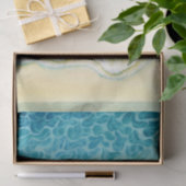 Waterverf Oceaan Strand Tissuepapier (Geschenk)