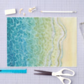 Waterverf Oceaan Strand Tissuepapier (Craft)