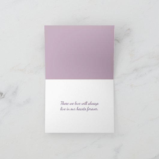 Waterverf Oceaan Strand voor Condoleance Kaart (Binnen)